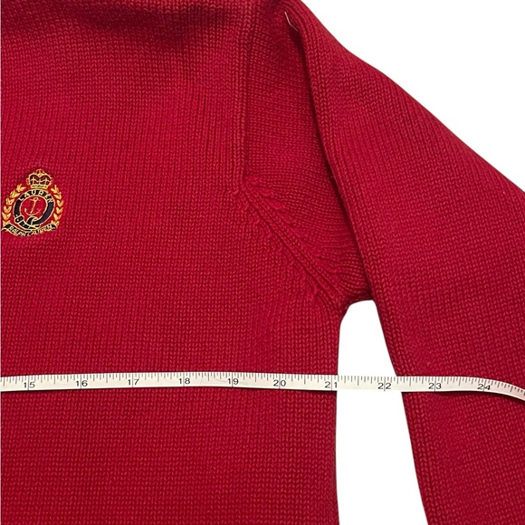 Lauren Ralph Lauren Women's Crimson Quarter Zip-Up Sweater - Picture 2 of 3